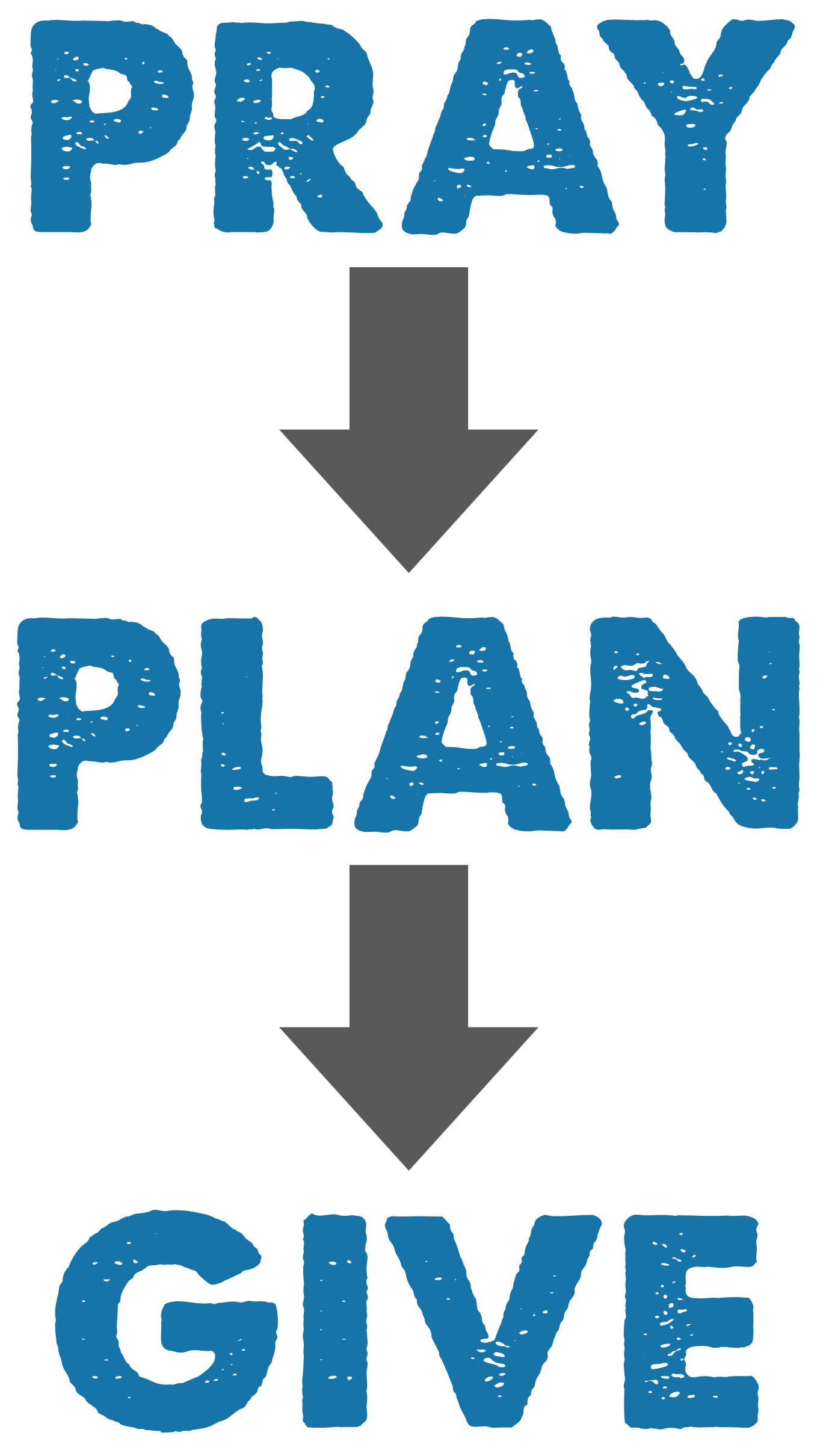 Pray plan give